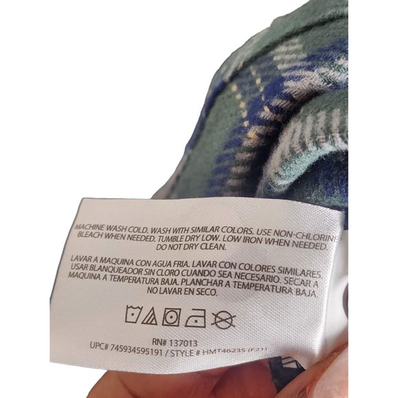 New with tags Woolrich Men's Brawny Flannel Green SZ XL - Picture 9 of 9